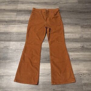 Levi's Premium Ribcage WIDE Leg flare CORDUROY Hi-Rise Pants 32x32*